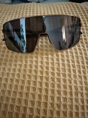 Oakley Sunglasses in Black and Gold with Red Logo